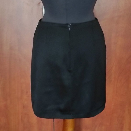 Vintage Studio Mischalis Skirt like new black heavy satin M