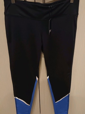 Crivit women's leggings new, size large, black with blue