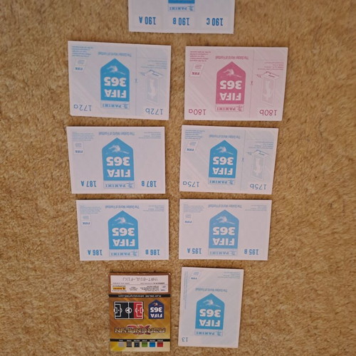 Panini Fifa Schalke Team Collectible Stickers and Cards like new, pack of 9