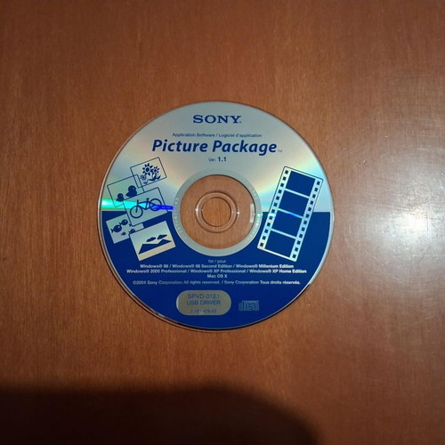 Sony Picture Package software like new for Windows and Mac OS