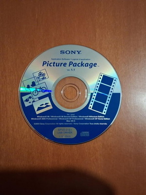Sony Picture Package software like new for Windows and Mac OS