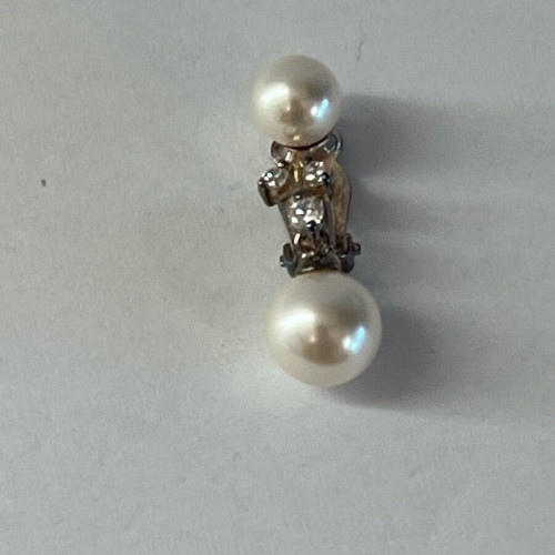 Folli Follie Earrings 925 silver like new with clip
