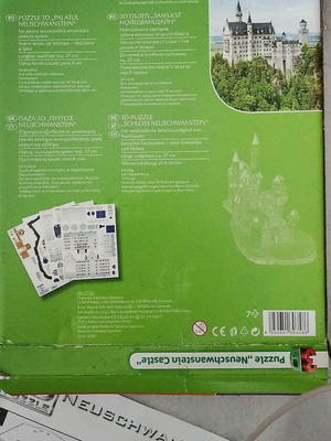 3D Puzzle Neuschwanstein Castle by Cubic Fun like new