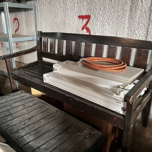 Outdoor solid wood bench sofa
