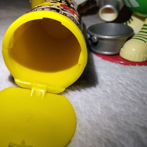 Vintage M&M's dispenser and light up candy fan set used