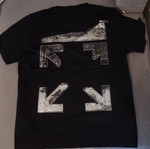 Off White black t-shirt size XL with logo and arrow design