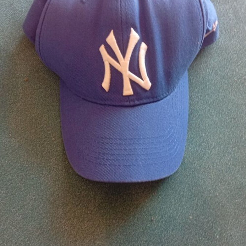 New Era blue cap used, fits NY