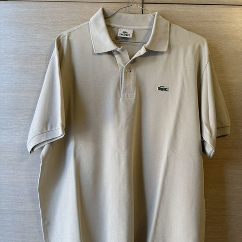 Lacoste polo shirt, size large, beige sand color
