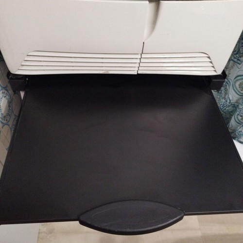 Washing machine and dryer base with sliding shelf new