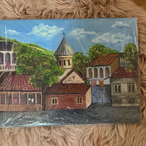 Unsigned painting new 40 x 30 in plastic wrap