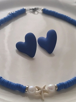 Jewelry set necklace and earrings new