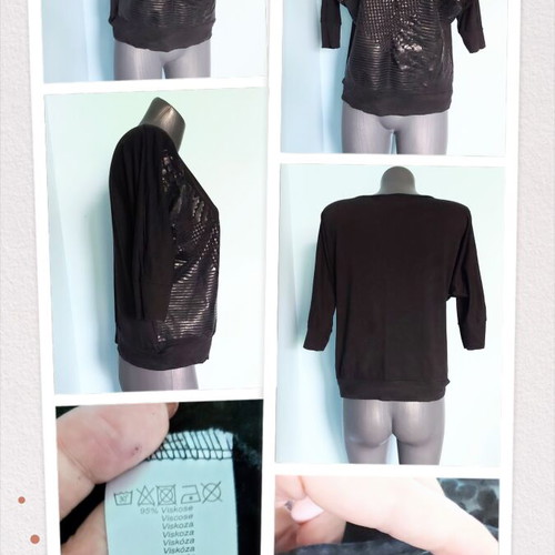 Okay by S'Oliver women's blouse with leather prints