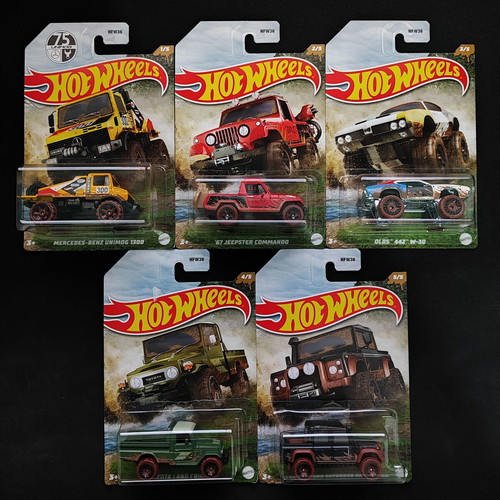 Hot Wheels Mud Runners Series 2022 complete set new