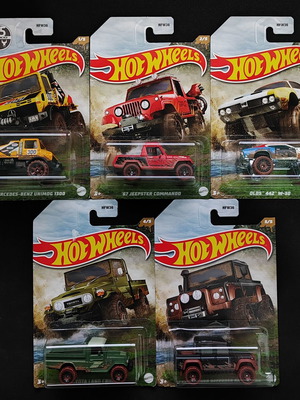 Hot Wheels - Mud Runners Series (2022) - Ολοκληρωμένο Σετ