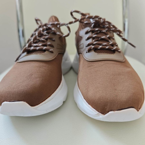 Lascana trainers with knitted sock upper, brown, size 40