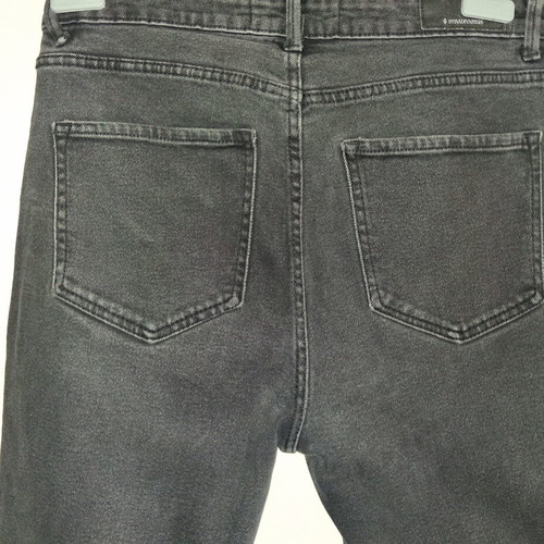 Stradivarius high-waisted black slim fit jeans used, size XL 42 14