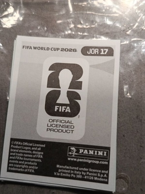 Панини FIFA Световно първенство 2026 стикер като нов
