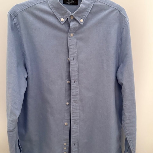 Bershka blue shirt Medium
