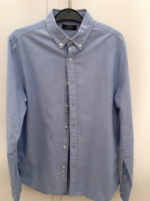 Bershka blue shirt Medium