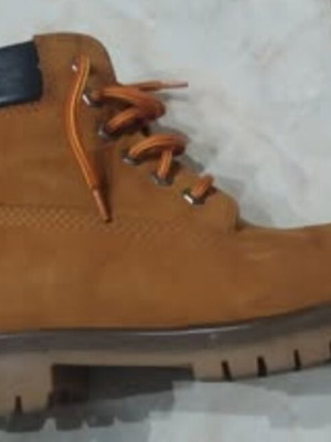 Boxer men's suede boots, brown and orange, size 41