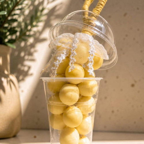Handmade glycerin soap "Grapes" with banana scent