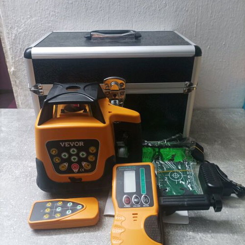 Vevor Rotary Laser Level Kit digital self-leveling rotary laser 500M range new