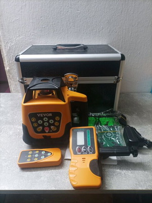 Vevor Rotary Laser Level Kit digital self-leveling rotary laser 500M range new