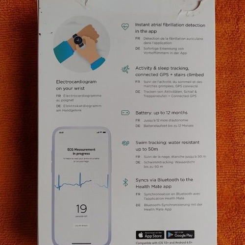 Withings Move ECG hybrid smartwatch used