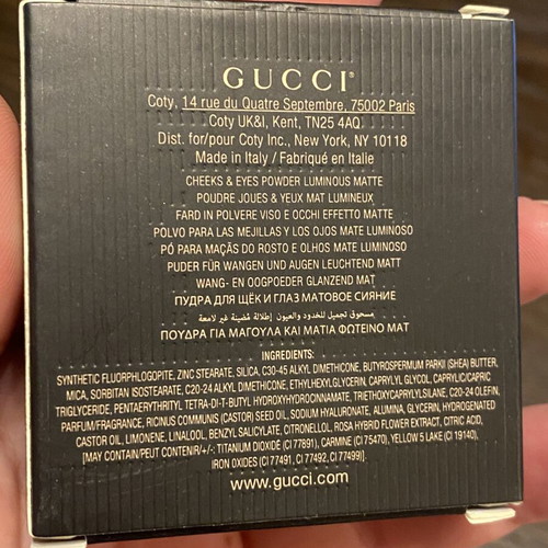 Gucci Blush De Beaute Silky Rose 01 New