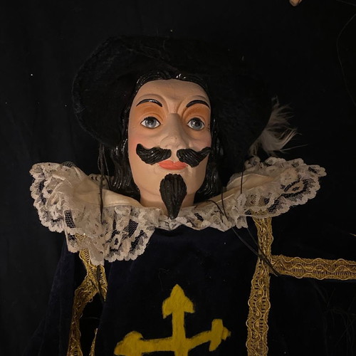 Marionette from Prague used with broken stick