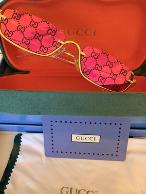 Gucci GG1278S 005 γυαλιά ηλίου καινούργια, χρυσός σκελετός μωβ καθρέπτης