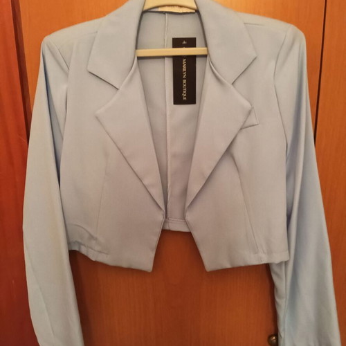 Cropped blue jacket new Marilyn Boutique without lining