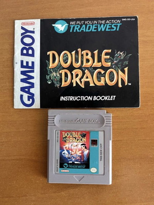 Gameboy Double Dragon κασέτα και βιβλιαράκι μεταχειρισμένα, αυθεντικά, πλήρως λειτουργικά