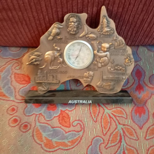 Decorative clock from Australia