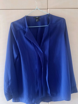 Γυναικείο πουκάμισο H&M μπλε σαν καινούργιο, μέγεθος M