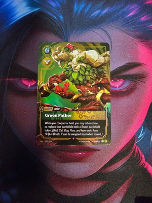 League of Legends Riftbound Unleashed Ivern Green Father V.1 Rare card
