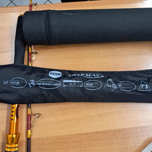 Penn Overseas High Modulus Carbon fishing rod and Ryobi Ecusima 8000Vi reel like new