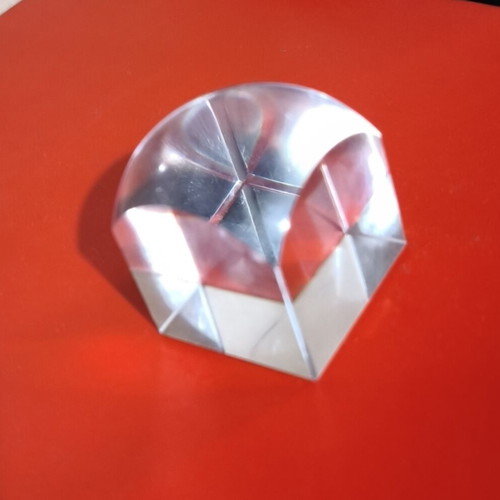 Vintage Crystal Magnifier 4x4 cm like new