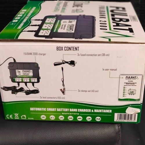 Fulbat Fulbank 2000 smart battery charger 3-in-1 new