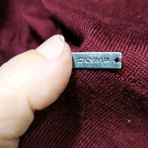 Olymp wool sweater size L like new, burgundy V-neck