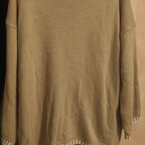 Sweater and pants set like new, white and beige