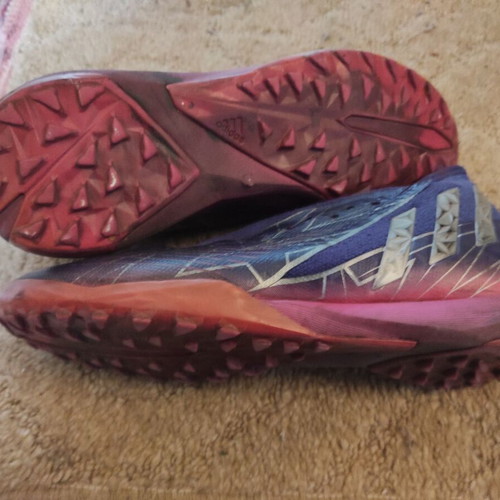 Adidas football shoes used, size 40, pink and purple