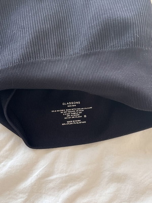 Glassons ribbed black heavyweight cami top