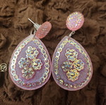 Pink earrings new, multicolor
