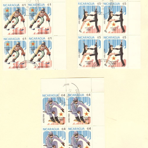 Nicaragua sports stamps pack new