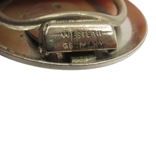 Vintage scarf ring like new from West Germany with floral motif