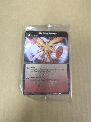 Battle Spirit Saga BSS Big Bang Energy promo card new, sealed