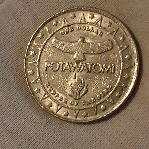 Casino chip from North America used, Native American Milwaukee