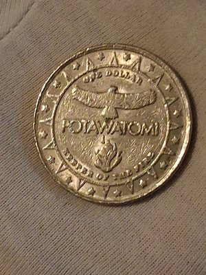 Casino chip from North America used, Native American Milwaukee