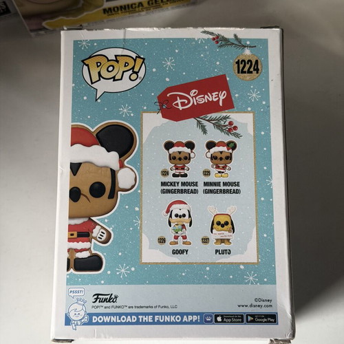 Funko Pop! Mickey Mouse Gingerbread figure used, box damaged